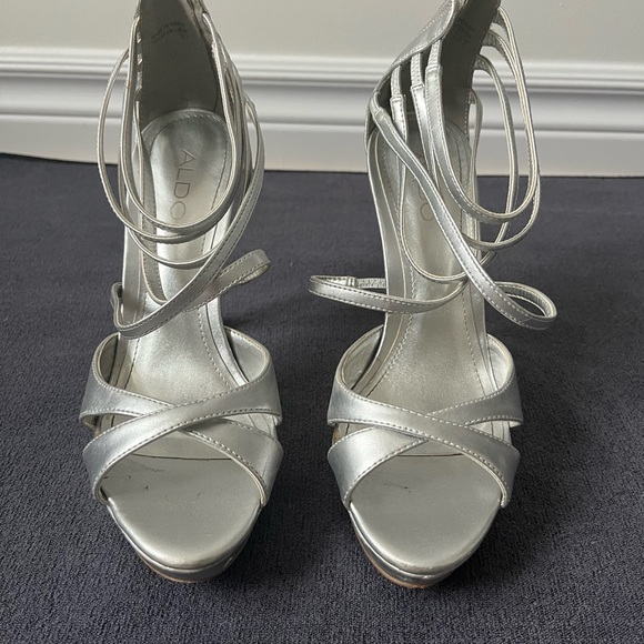 Aldo silver heels